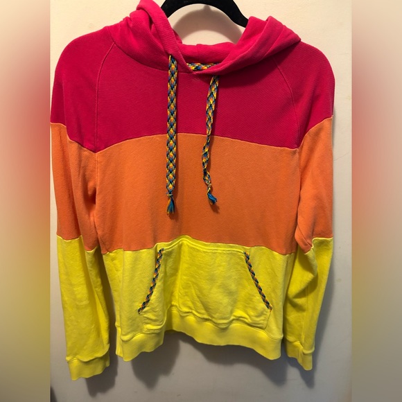 Faherty X She Does Him Colorblock Hoodie size small like new - Picture 2 of 9